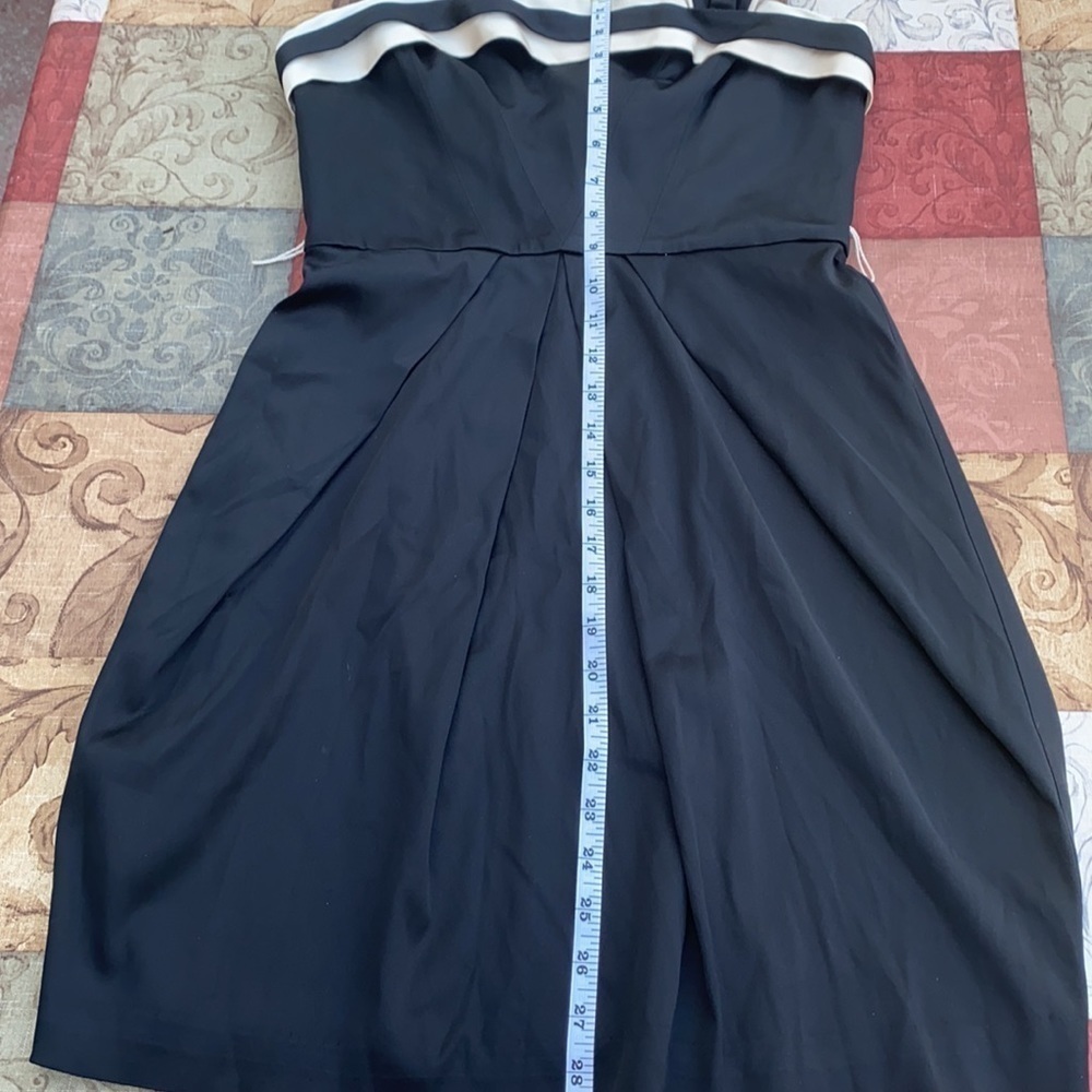 BCBGMaxAzria one shoulder black cocktail dress - Picture 9 of 11